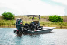 Jireh Shallow Draft Fishing Boat, built in Port O'Connor Texas.